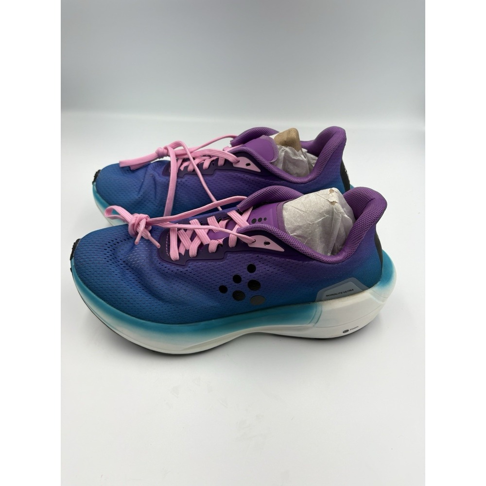 CRAFT Nordlite Ultra Men's Blue Purple Pink Low Top Lace-Up‎ Running Sneakers